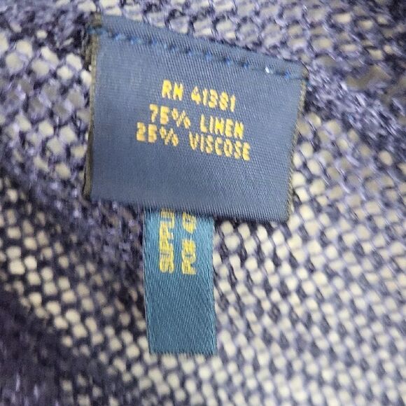 Polo by Ralph Lauren Women's Blue Cardigan. Size M - Picture 7 of 9